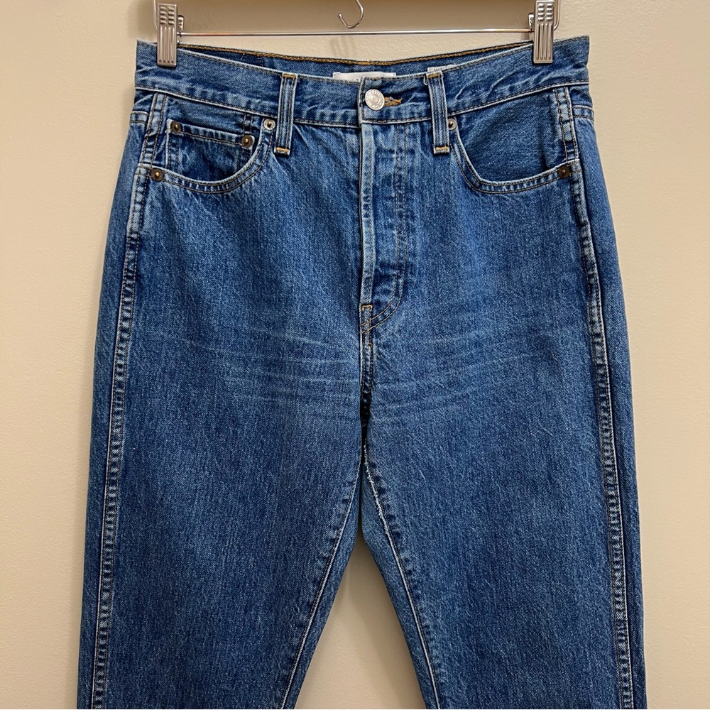 Re/Done Originals Jean High Rise Straight Leg Denim Size 28 - Picture 3 of 11